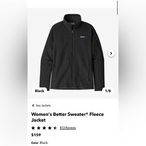 Women's Better Sweater® Fleece Jacket. Black, Medium